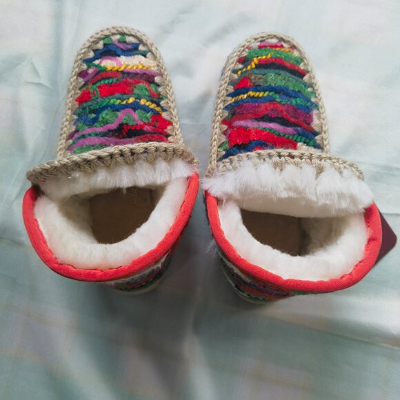 Mou Fleece-Lined Knitted Snow Boots - Picture 5 of 7